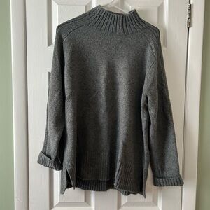 LOFT Charcoal Turtleneck Sweater